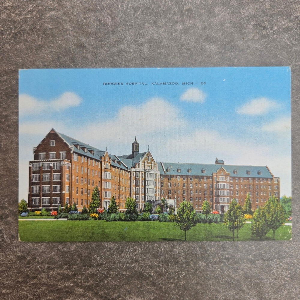 Borgess Hospital Kalamazoo Michigan Vintage Postcard 2662N E.C. Kropp Co